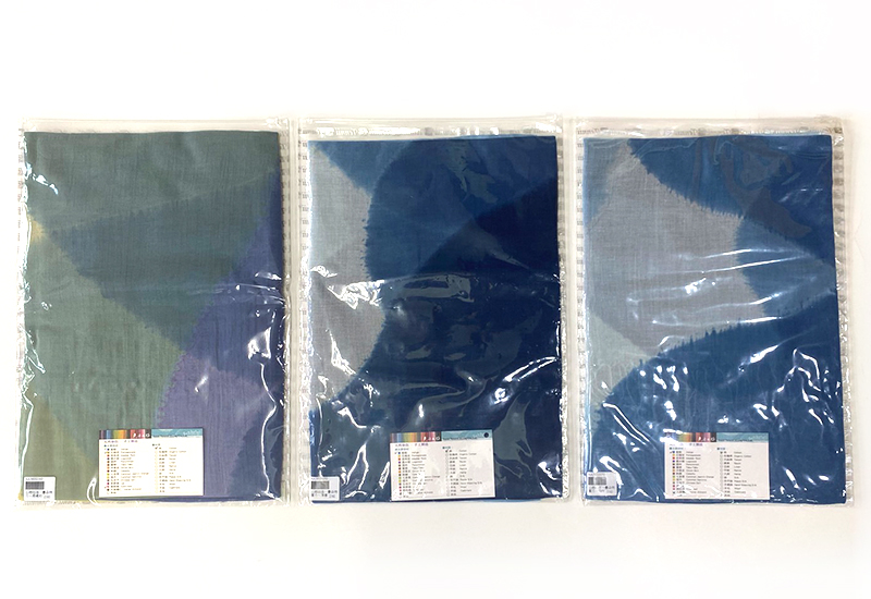 天染工坊 山鄉組曲— 天然藍靛多層次疊染棉圍巾